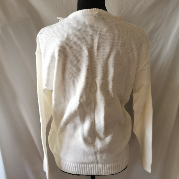 Vintage 80's Grace Cream Sweater Size Small - Picture 4 of 8